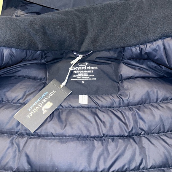 Vineyard Vines Nor-Easter Down Jacket Navy Blue Men’s Small NWT!! - Picture 8 of 11
